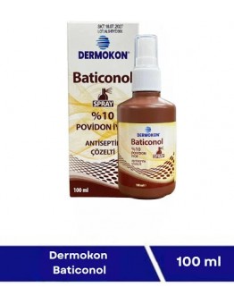 Dermokon Baticonol Povidon Iyot Sprey  %10 Antiseptik cozelti 100 ML 1 adet