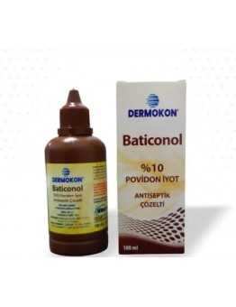 Dermokon Baticonol Povidon Iyot %10 Antiseptik cozelti 100 ML 84 adet ( 1 Koli)